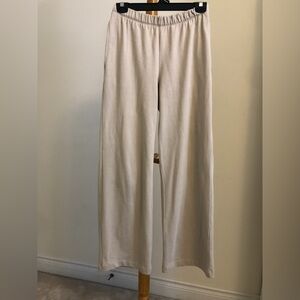 Sunday Best cream cotton pull on wide leg Pants